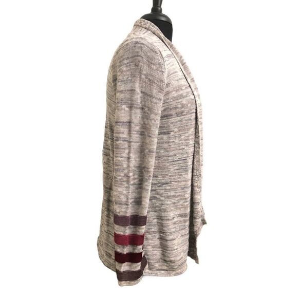 NIC + Zoe Ombré Cuff Gray Space Dye Cardigan Size S - Picture 8 of 15